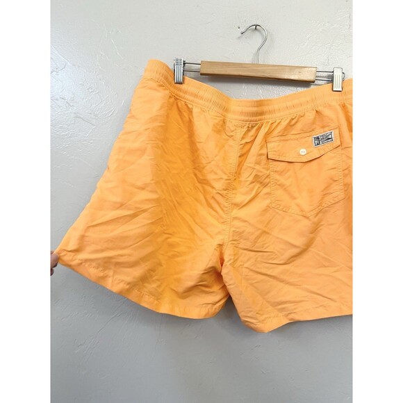 New Men's Polo Ralph Lauren Orange 5.5" Traveler Swim Trunks Board Shorts XXL - Picture 13 of 14